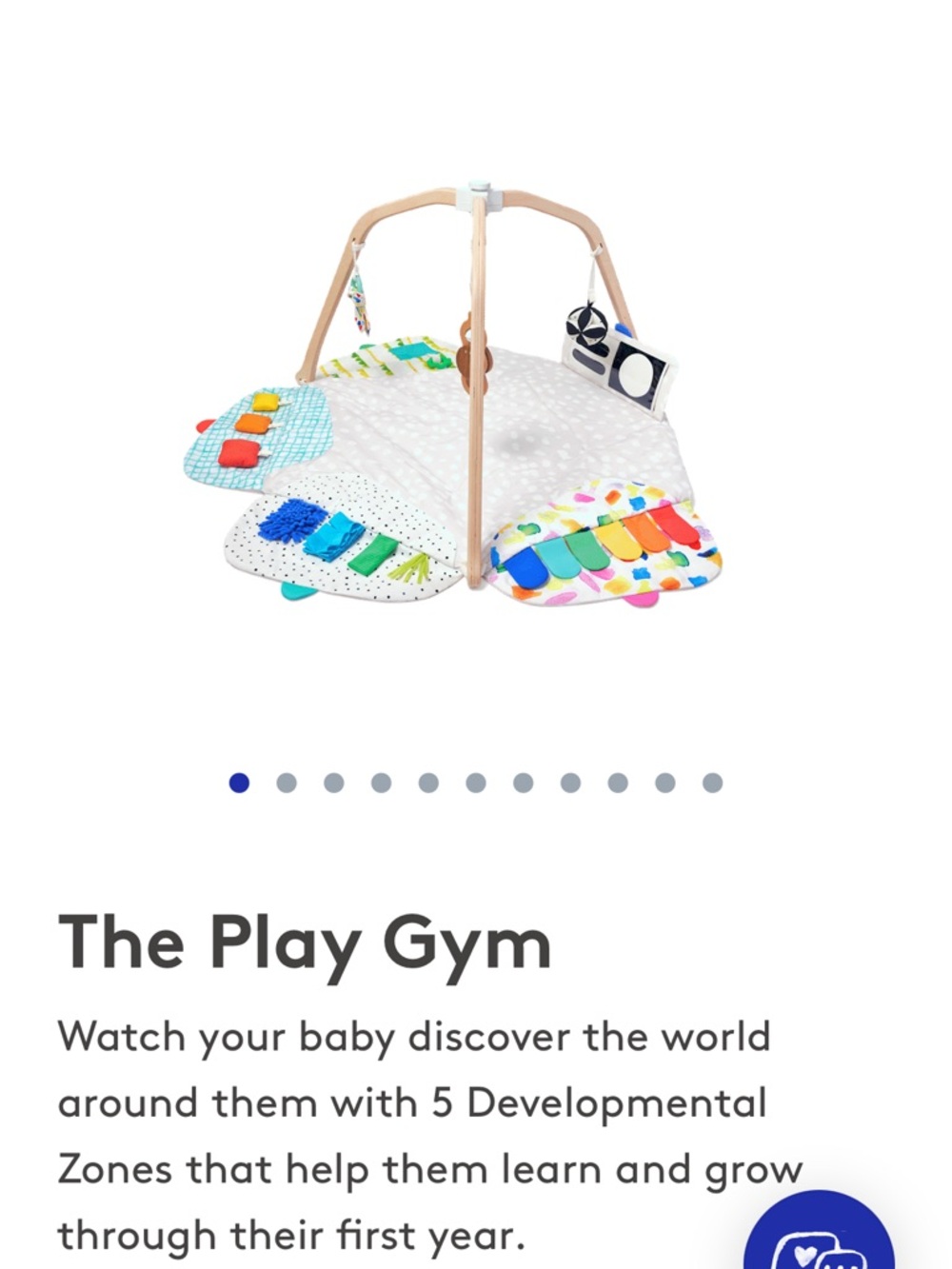Baby Play Gym with Colorful Activity Mat